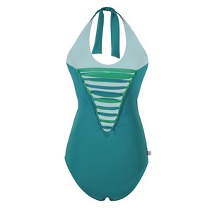 Recycling swimsuit Laik II smaragd + botanico (green) from Frija Omina
