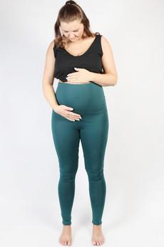 Organic leggings Mama, smaragd via Frija Omina