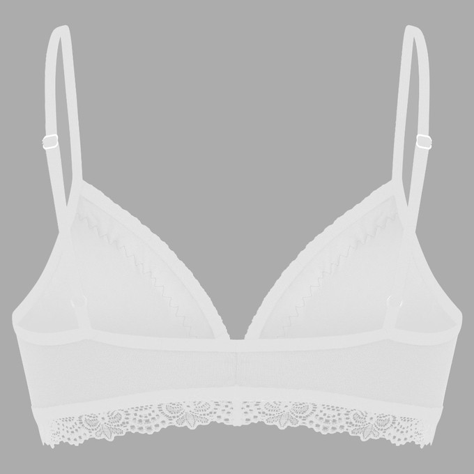 Set: Bio bra + hipster panties Spitze, white from Frija Omina