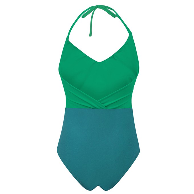 Recycling swimsuit Swea botanico + smaragd (green) from Frija Omina