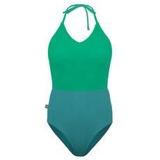 Recycling swimsuit Swea botanico + smaragd (green) van Frija Omina