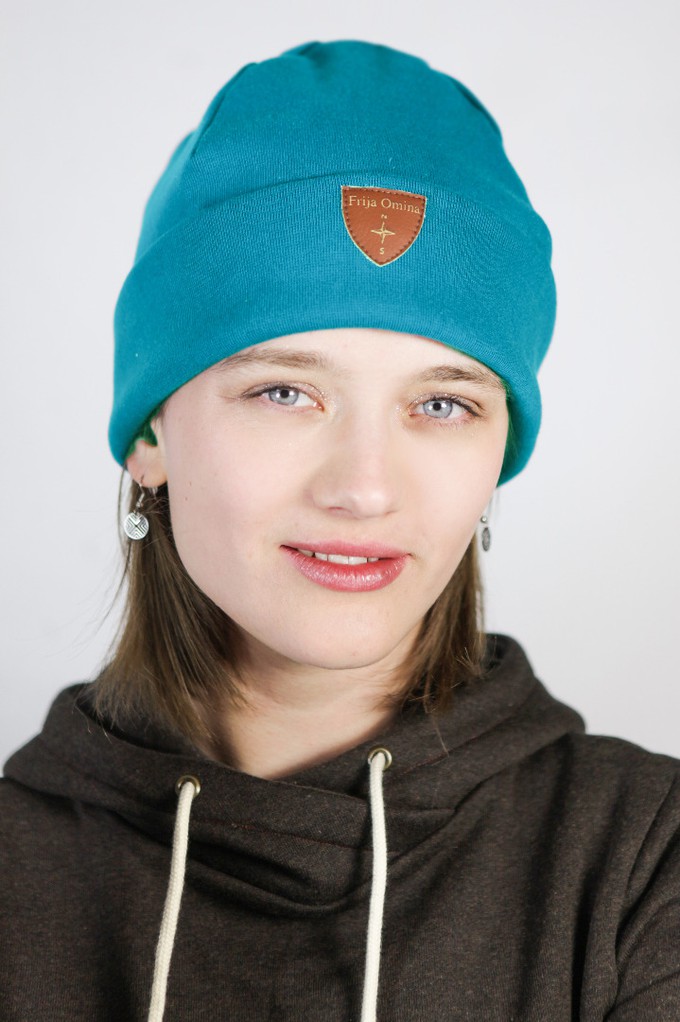 Sustainable beanie hat Basel, bluebottle from Frija Omina