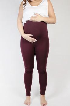 Organic leggings Mama, aubergine via Frija Omina