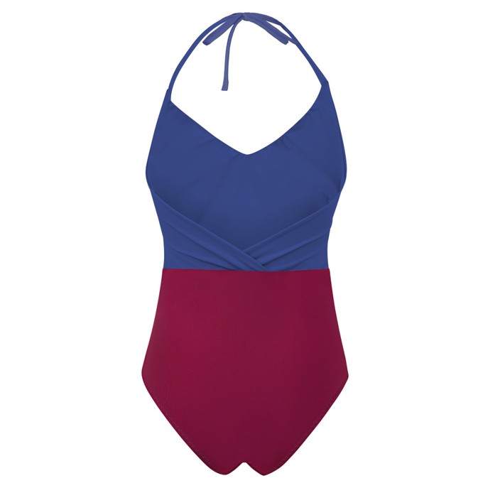 Recycling swimsuit Swea blue + tinto (red) from Frija Omina