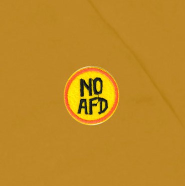 Hoodie FCK NZS mustard (yellow) from Frija Omina