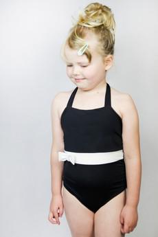 Recycling swimsuite Bowje Petite,  black / white van Frija Omina
