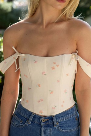 Jeanette Embroidery Corset Top from GAÂLA