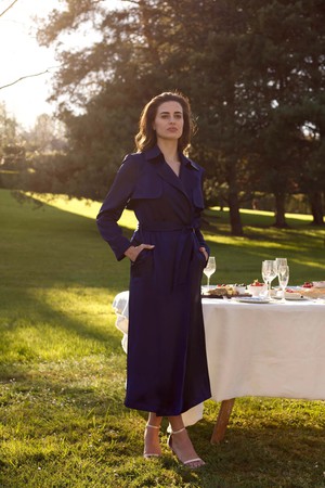 Cameron Satin Trenchcoat from GAÂLA