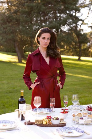 Cameron Satin Trenchcoat from GAÂLA