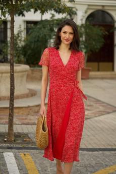 Arlette Wrap Dress via GAÂLA
