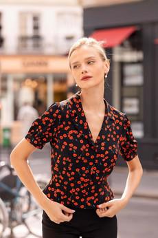 Talia Peplum Blouse via GAÂLA
