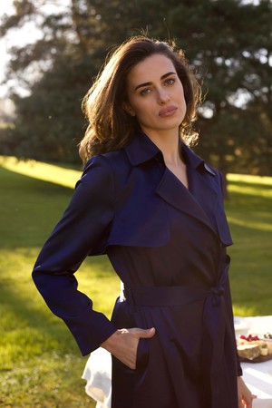 Cameron Satin Trenchcoat from GAÂLA