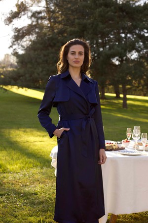 Cameron Satin Trenchcoat from GAÂLA