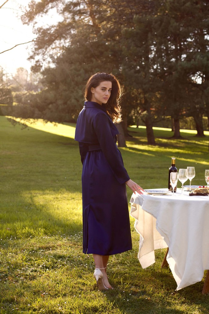 Cameron Satin Trenchcoat from GAÂLA