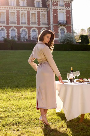 Cameron Satin Trenchcoat from GAÂLA