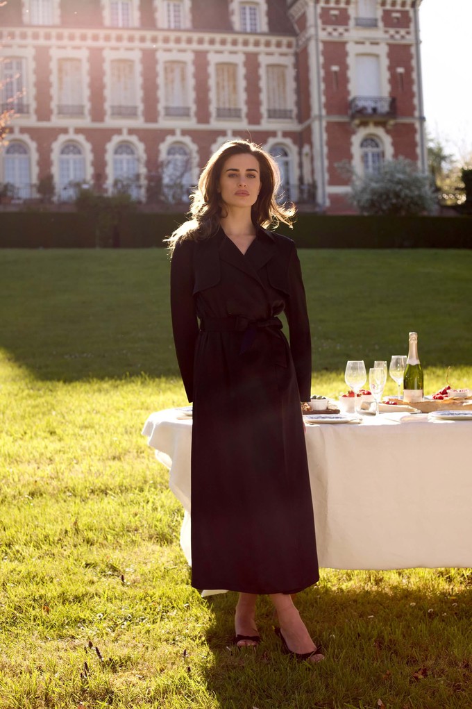 Cameron Satin Trenchcoat from GAÂLA