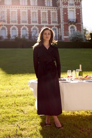 Cameron Satin Trenchcoat from GAÂLA