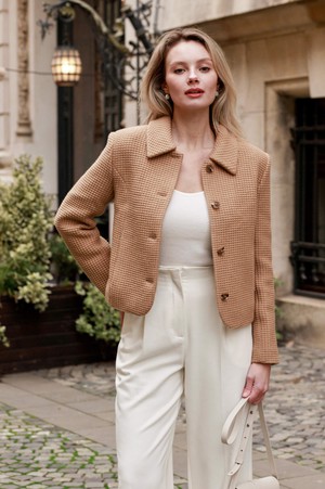 Melanie Wool Short Coat from GAÂLA