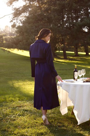 Cameron Satin Trenchcoat from GAÂLA