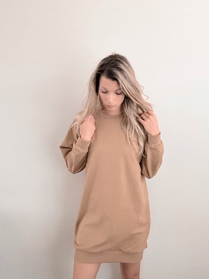 Sweater Jurk – Sand from Glow - the store