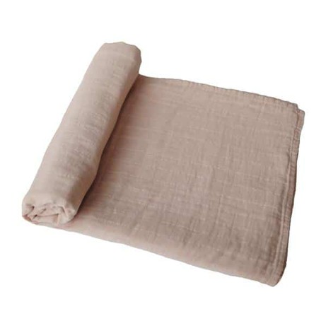 Mushie Swaddle – Pale Taupe from Glow - the store
