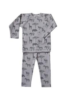 Kinderpyjama 100% biologisch katoen – Safari Grey van Glow - the store