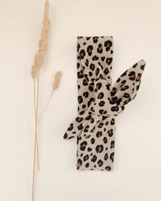 Knoophaarband biologisch katoen – Leopard van Glow - the store