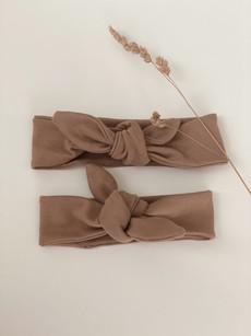 Knoophaarband biologisch katoen – Beige van Glow - the store