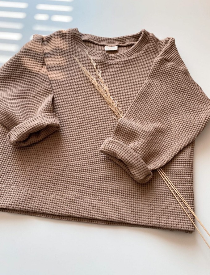 Longsleeve Wafel – Taupe from Glow - the store