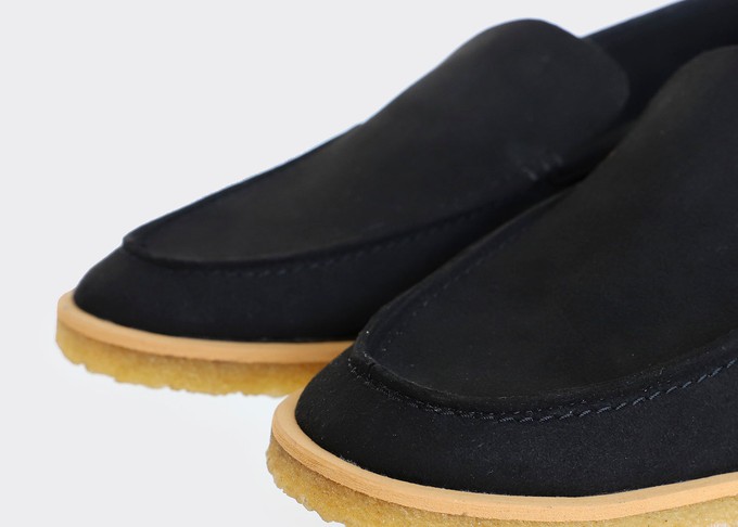 JOAN vegan suede loafers | BLACK from Good Guys Go Vegan