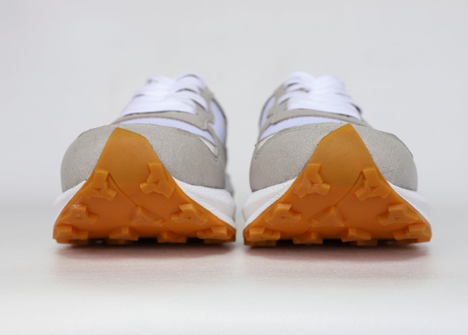 BABER-GV vegan running shoes | GREY/ORANGE from Good Guys Go Vegan