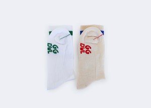 "Go Vegan" crew socks | RED/BLUE/ECRU & GREEN/WHITE from Good Guys Go Vegan