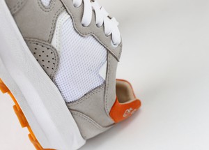 BABER-GV vegan running shoes | GREY/ORANGE from Good Guys Go Vegan
