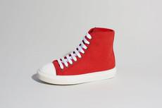 KAMO Red/White sneakers| warehouse sale via Good Guys Go Vegan
