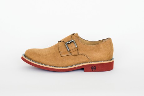 ABBEY Mustard vegan suede buckle shoes | warehouse sale from Good Guys Go Vegan