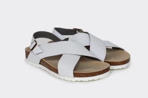 MIMI vegan cross strap sandals | WHITE APPLESKIN™  from Good Guys Go Vegan
