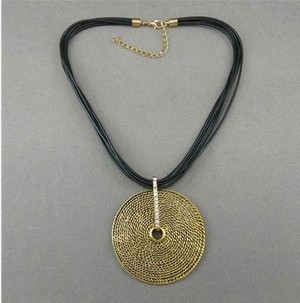 Black & Gold Rounded with crystal stone crust from Grab Your Garb