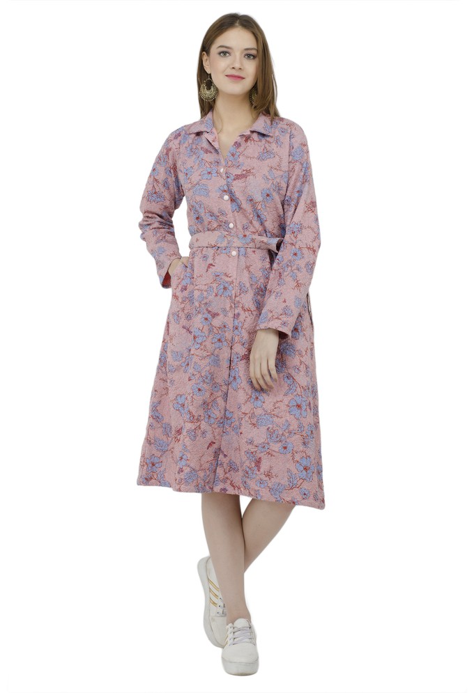 Floral Light Pink Jacket Dress from Grab Your Garb