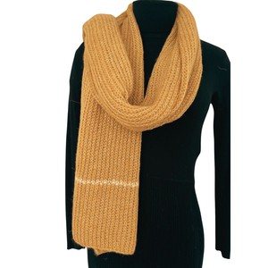 Golden Brown Pure Alpaca Handmade Scarf from Heritage Moda