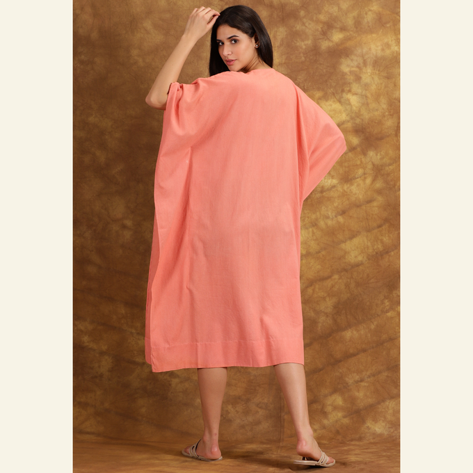 Salmon Kaftan Dress from Heritage Moda