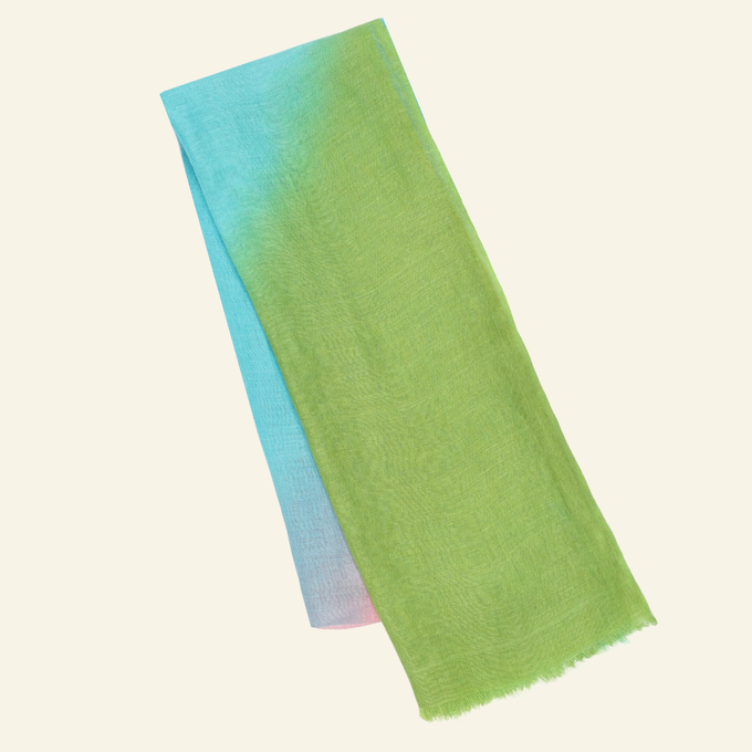 Summer Dip-Dye Linen Scarf from Heritage Moda