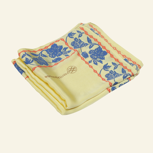 Citrine Yellow Royal Silk Scarf from Heritage Moda