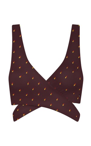 Bikini Top Burgundy Rockets from Het Faire Oosten