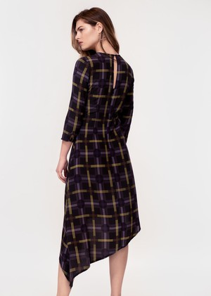 Azalea Dress in Spot Plaid Print from Hide The Label