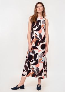 Thalia Dress in Abstract Floral Print van Hide The Label