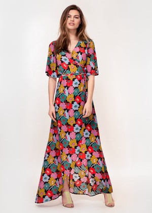 Rosa Dress in Cut Out Floral Print from Hide The Label