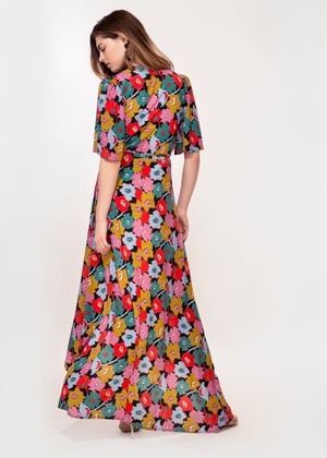 Rosa Dress in Cut Out Floral Print from Hide The Label