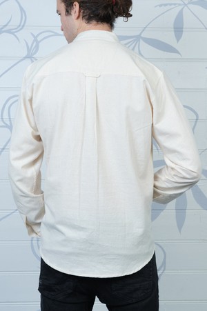 Wild hemp and Organic Cotton Grandad shirt from Himal Natural Fibres