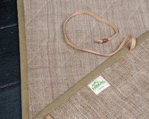 Quilted Handwoven Nettle and Hemp Yoga Mat from Himal Natural Fibres