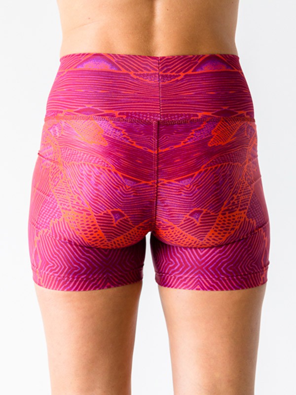 Shorts Paradise Birds Red from Hoessee